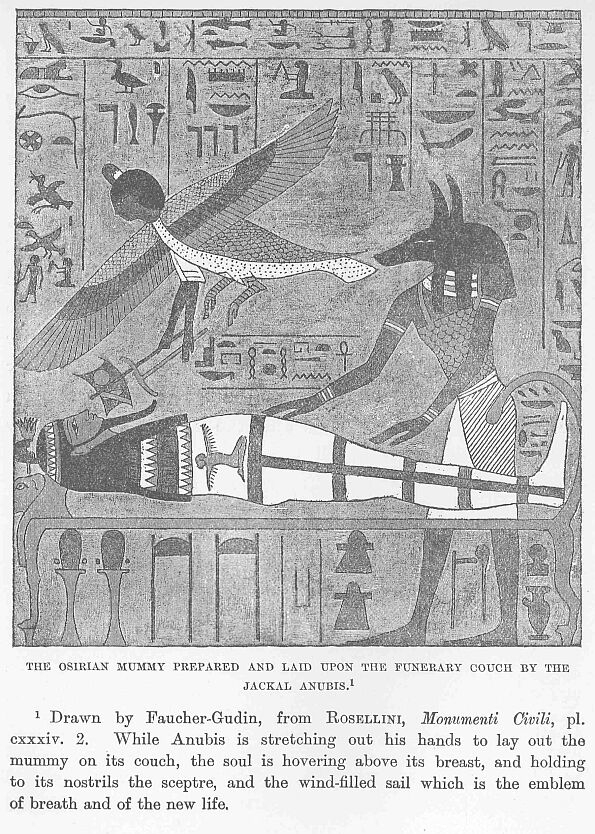 256.jpg the Osirian Mummy Prepared and Laid Upon The
Funerary Couch by the Jackal Anubis.1 
